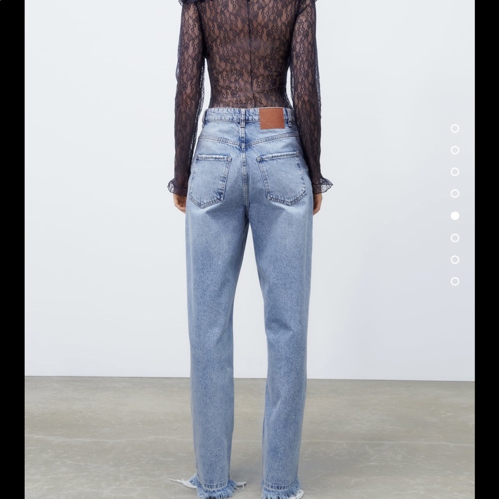 ZARA RUFFLED LACE TOP. - Picture 5 of 6